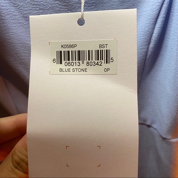 ❌SOLD❌Gal Meets Glam Celine Blue Dress 0 Petite - Picture 5 of 5